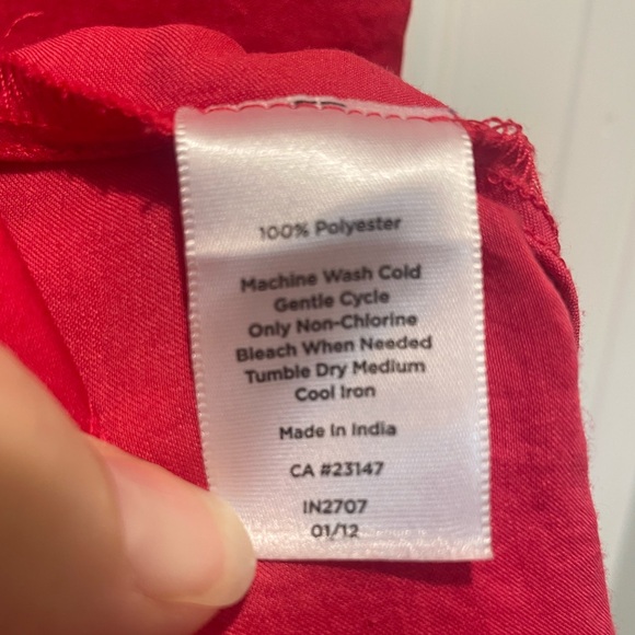 Talbots Elegant Red Sleeveless Dress - Picture 3 of 4